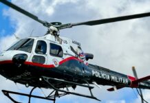 Polícia Militar intercepta avião com pasta base de cocaína e fuzis