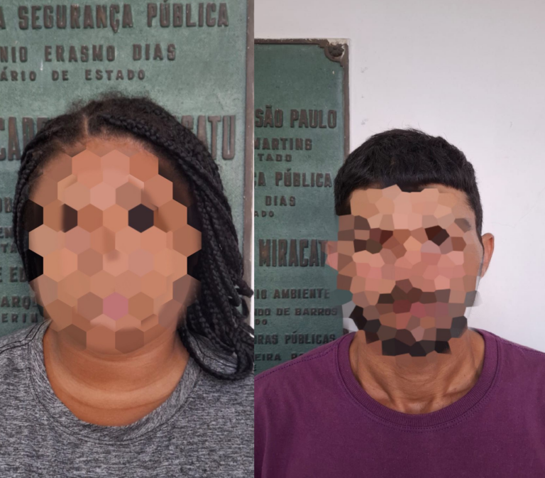 Casal é preso por roubo e uso indevido de cartão de crédito em Miracatu