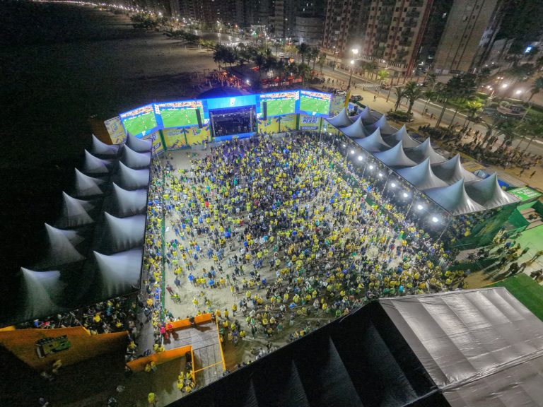 Arena Torcida PG+ recebeu seis mil torcedores na estreia do Brasil