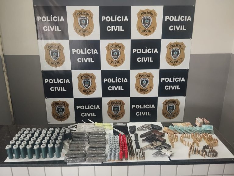 Operação apreende arsenal e prende suspeito por comércio ilegal de armas em Alagoa Grande