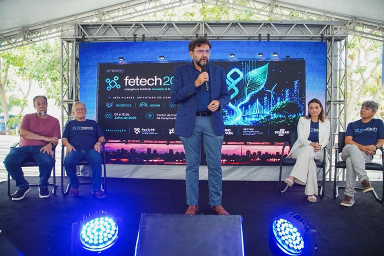 Paraíba lança a 15ª edição da Fetech voltada à inteligência artificial, inovação e sustentabilidade