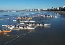 Como a canoa havaiana chegou ao Brasil por Santos