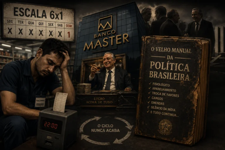 Escala 6×1, Banco Master e o velho manual da política brasileira