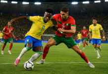 Brasil e Marrocos empatam em primeiro tempo movimentado no MetLife Stadium