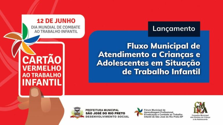 Rio Preto lança fluxo de atendimento a vítimas de trabalho infantil