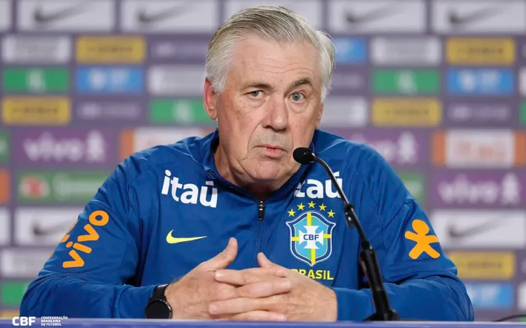 Ancelotti diz estar ‘muito confiante’ para a estreia do Brasil na Copa