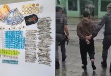 Adolescente procurado por tentativa de homicídio contra policial militar é apreendido com drogas em Santos