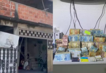 Após dupla fugir de abordagem, PM encontra R$ 500 mil em espécie e jet-ski dentro de casa em São Vicente