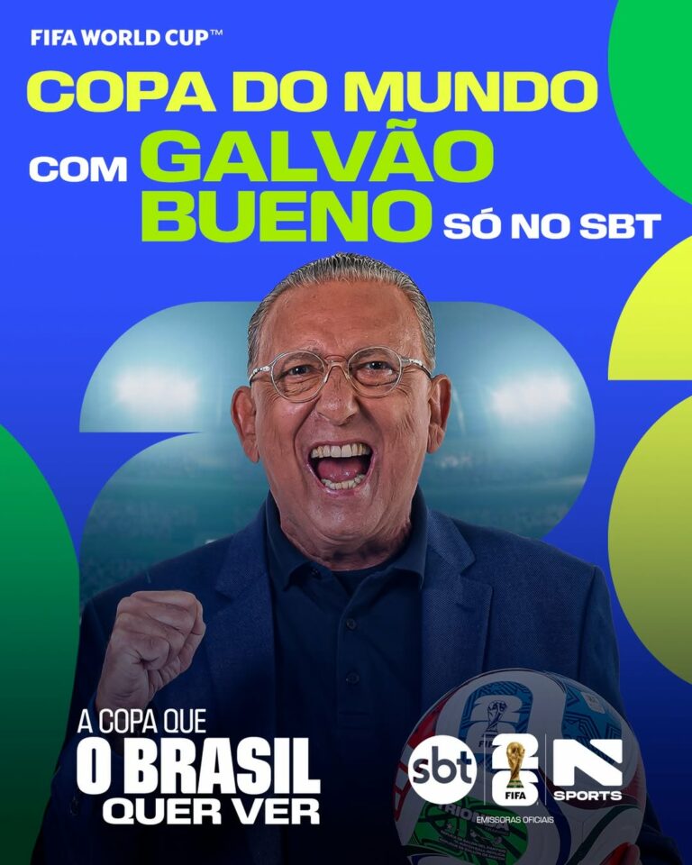 Galvão Bueno: da voz que marcou gerações à estreia histórica pelo SBT em uma Copa do Mundo