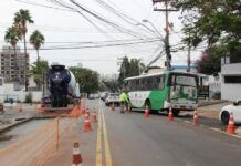 Trecho da Andrade Neves será interditado para obras em ponto de ônibus