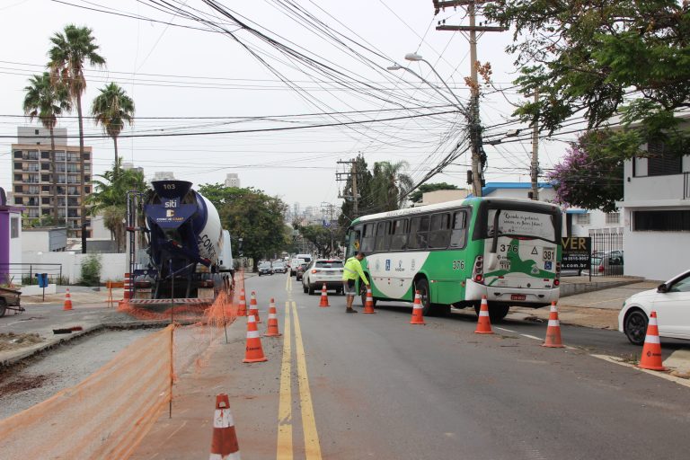 Trecho da Andrade Neves será interditado para obras em ponto de ônibus