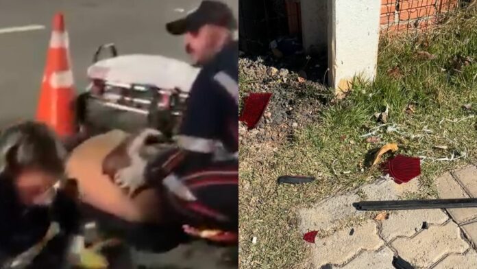 Carro com bebê e adolescentes capota em rodovia de Campinas