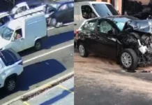 AGORA: Acidente deixa cinco veículos engavetados na Rua Abolição em Campinas