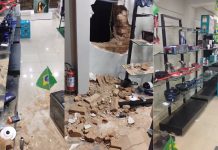 Criminosos abrem buraco em parede e furtam loja em Campinas