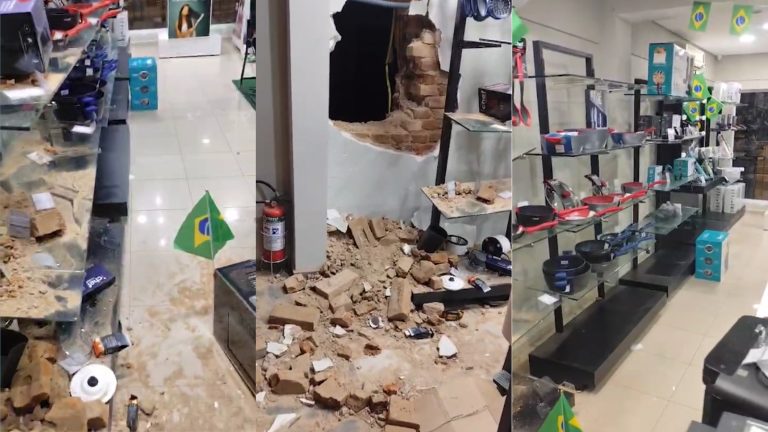 Criminosos abrem buraco em parede e furtam loja em Campinas