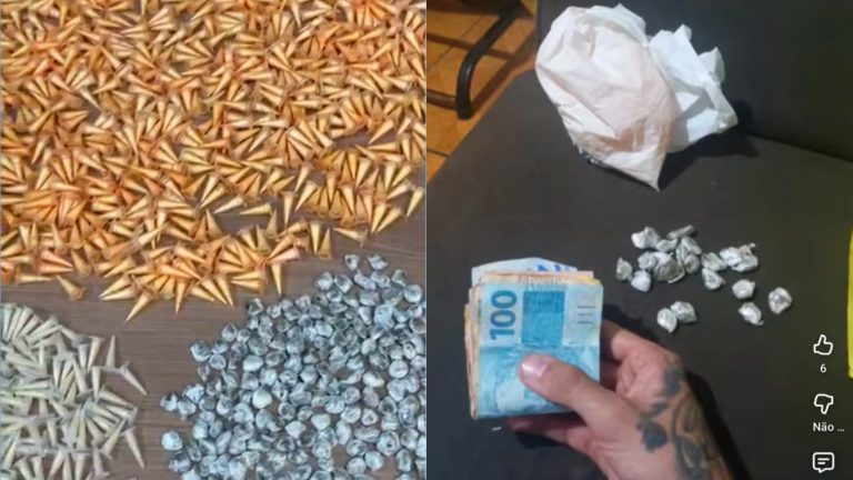 Menores ostentam dinheiro e postam a rotina do tráfico nas redes sociais