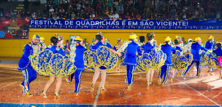 Festival de Quadrilhas Juninas de São Vicente começa nesta sexta