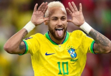 Neymar reencontra sua maior vítima pela Seleção Brasileira