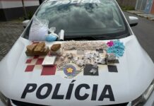 PM apreende mais de 3 quilos de drogas em área de mata em Lorena
