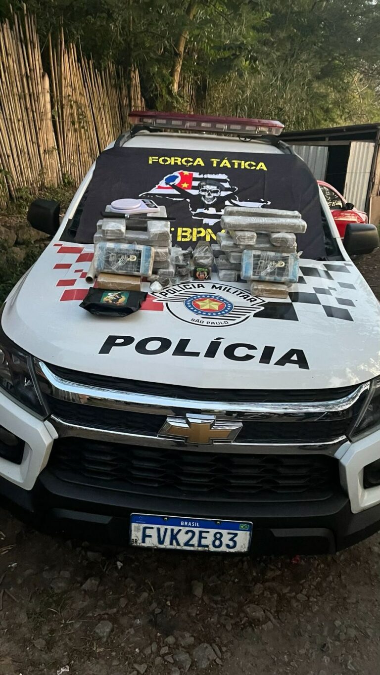 PM apreende mais de 23 kg de maconha no Banhado, em São José