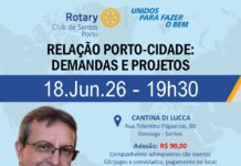 Palestra sobre relação porto-cidade é um dos destaques de evento do Rotary Club Santos Porto no próximo dia 18
