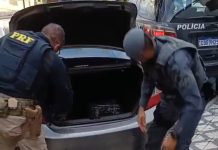 Perseguição na Dutra termina com apreensão de 102 kg de cocaína e recuperação de carro furtado em Taubaté