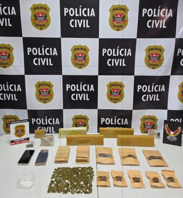 Polícia Civil apreende quase 5 kg de maconha e prende suspeito por tráfico em São José