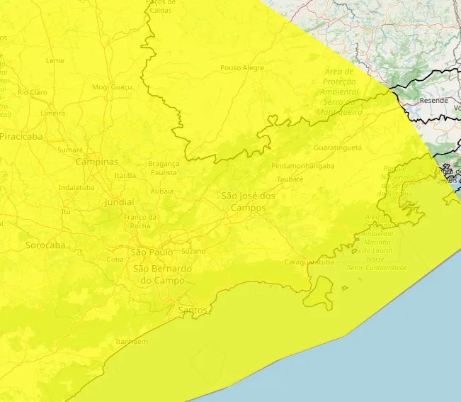 Inmet emite alerta para chuvas intensas e queda de temperatura na região Inmet emite alerta para chuvas intensas e queda de temperatura na região
