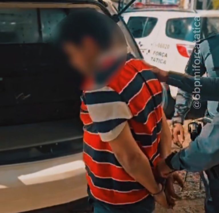 Homem é preso por tráfico de drogas no Morro São Bento
