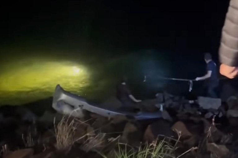 Motorista morre após perder controle de caminhonete e cair no Rio Paraná