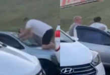 Homem quebra carro de ex-namorada ao vê-la com atual companheiro em Registro