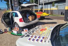 Polícia apreende R$ 1,9 milhão em produtos contrabandeados em rodovias da região