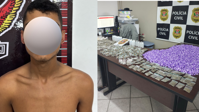 Cerca de 6 mil porções de drogas são apreendidas e uma pessoa é presa na “Biqueira da Faixa”, em Mongaguá