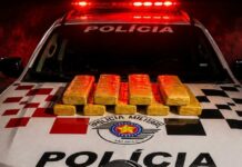 PM apreende quase 10 kg de maconha após perseguição em vicinal