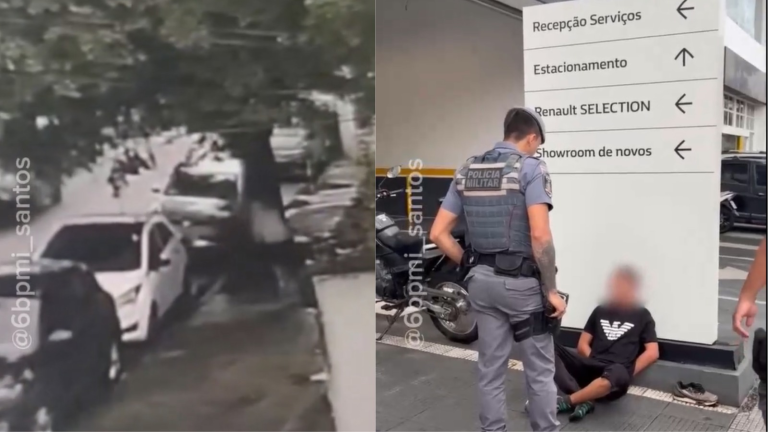 Vítima de roubo de celular leva mordida de suspeito após reagir ao crime