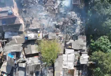 Incêndio de grandes proporções deixa 150 famílias desabrigadas na Zona Sul de SP; VÍDEO