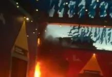 Vídeo: Incêndio atinge área de ambulantes do Parque do Povo, em Campina Grande