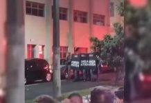 Confusão durante jogo da Seleção: polícia usa gás lacrimogêneo para dispersar multidão