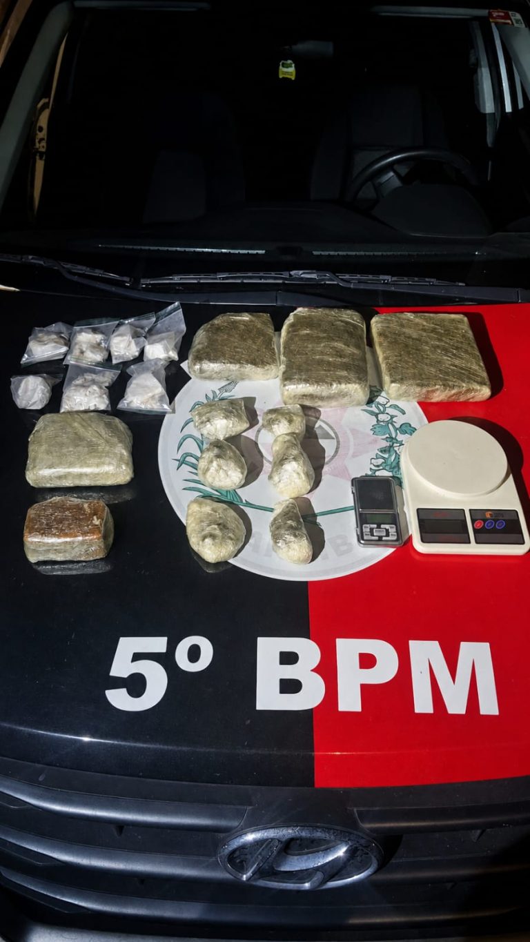 Polícia Militar apreende drogas e prende suspeito em ações contra o tráfico em João Pessoa