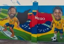Estádio Almeidão recebe artes em homenagem a Matheus Cunha e Douglas Santos em João Pessoa