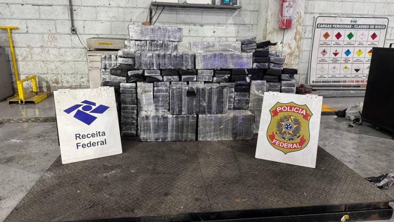 Receita Federal apreende 448 kg de cocaína em fiscalizações no Porto de Santos