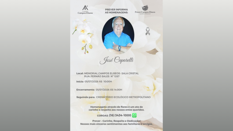 Morre o radialista José Carlos Caparelli, comunicador que marcou a história do Rádio AM em Ribeirão Preto