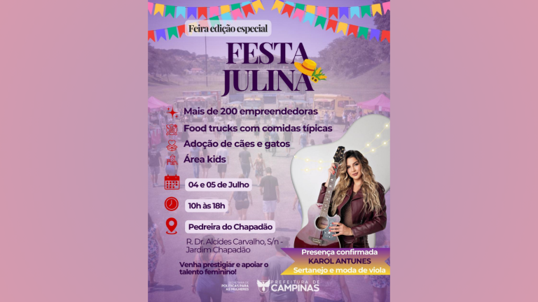 Pedreira do Chapadão recebe edição da festa julina do Projeto Mulheres Empreendedoras
