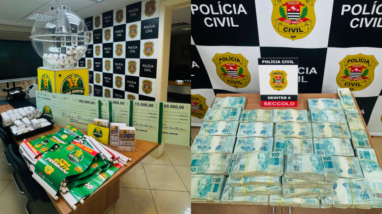 Dois homens foram presos por esquema de sorteio ilegal com prêmio de R$100 mil
