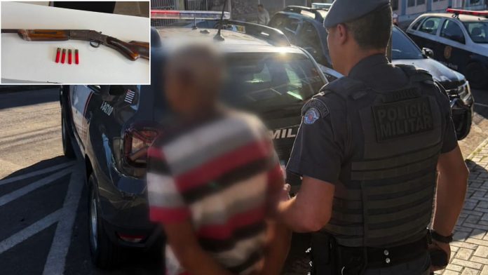 Homem de 60 anos é preso por suspeita de tentativa de estupro e tem espingarda apreendida Homem de 60 anos é preso por suspeita de tentativa de estupro e tem espingarda apreendida