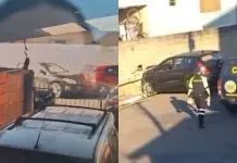 Motorista embriagado e sem carteira de motorista atinge cinco veículos e só para ao colidir com muro de casa