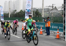 Ciclista santista é bicampeã de tradicional prova de ciclismo