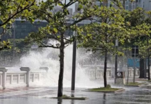 Frente fria derruba temperaturas na Baixada Santista