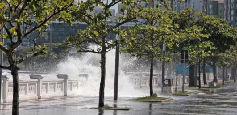 Frente fria derruba temperaturas na Baixada Santista