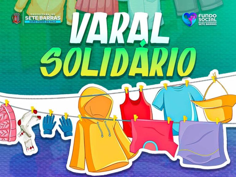 Fundo Social de Sete Barras realiza Varal Solidário nesta sexta